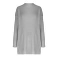 thumbnail image 4 of Oplxuo Womens Oversized Turtleneck Sweater Dress - Loose Pullover Long Sleeve Knitted 2024 Fall Winter Cozy Dresses, 4 of 5