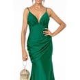 thumbnail image 3 of Women's Elizabeth K Long Bodycon Dress Mermaid Evening Elegant Gown Gl1815 Burgundy Size 3XL, 3 of 5