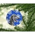 thumbnail image 2 of Carolines Treasures SC9789CO1 Scottish Deerhound Winter Snowflakes Ceramic Ornament 3 in multicolor, 2 of 2