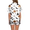 thumbnail image 3 of Kcodviy Pyjama Décontracté d'Halloween Imprimé pour Femmes Ensemble de Pyjama et Shorts Pyjama Court pour Femmes Manches Courtes Shorts de Nuit Pyjama Court, 3 of 6
