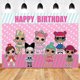 thumbnail image 3 of LO & Ling-vajilla desechable con temática de dibujos animados para decoración de fiesta, pancarta colgante de cumpleaños para niña, máscara con silbato, accesorio para fotos de Baby Shower, 3 of 5