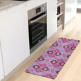 thumbnail image 6 of GZHJMY Purple Magic Eyes Bathroom Rugs Floor Mats Non-Slip Soft Absorbent Microfibers Plush Bath Rugs for Bath Kitchen Shower Floor, 39x20 Inch Carpet Runner, 6 of 7