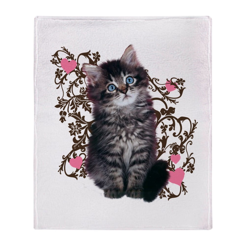 CafePress Cute Kitten Kitty Cat Lover Throw Blanket Soft Fleece
