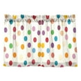 thumbnail image 7 of Yayeee Kitchen Curtains Tier Pair Light Filtering 27"x24" Rod Pocket Short Cafe Window Panel, Polka Dot, 7 of 7