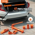 thumbnail image 2 of VEVOR Porta Power de 4 toneladas/8800 LBS, ariete hidráulico portátil con manguera de aceite de 3,9 pies/1,2 m, kit de reparación de marco de carrocería con estuche de almacenamiento, 2 of 9