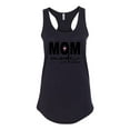 thumbnail image 2 of Wild Bobby, Mom Mode All Day Everyday Mother's Day Ladies Racerback Tank Top, Black, Small, 2 of 6