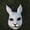 White, variant on Full Face Rabbit Mask,Realistic Bunny Head Mask,Easter Rabbit Costume for Role-Play Party,Animal Bunny Masks