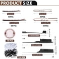 thumbnail image 2 of GIRACOA 333 Pcs Dance Hair Accessories Kit, Dance Stuff with 100 U-shaped Pins, 100 Bobby Pins, 120 Elastic Rubber Bands, 10 Invisible Hair Nets, 3 Hair Combs, for Dance Fix Wigs Hair and Bun, 2 of 7