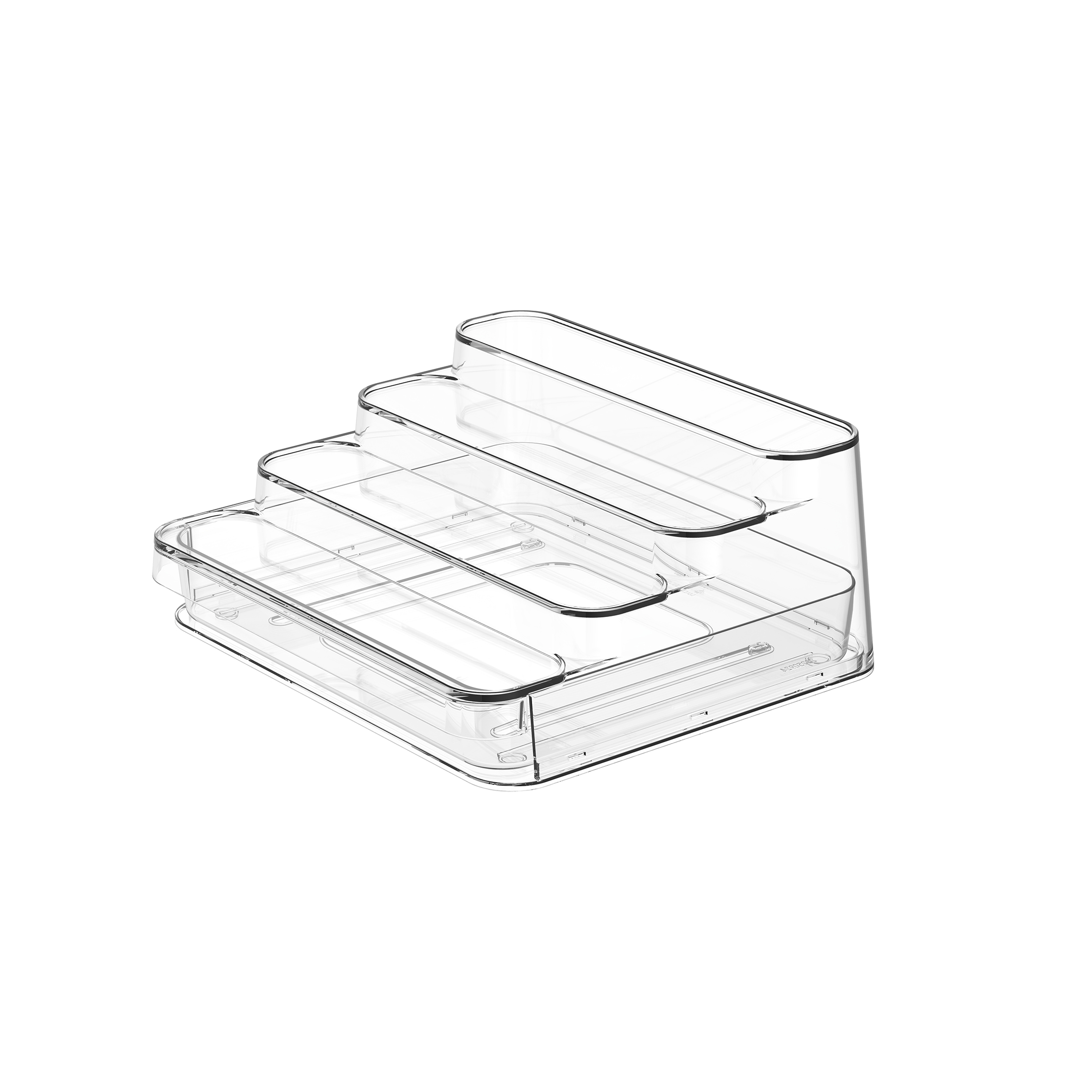 Mainstays Clear 4-Tier Spice Rack With Drawer photo 1