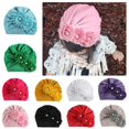 thumbnail image 6 of Stibadium Baby Turban Hats Newborn Bows Headwraps for Baby Girls Soft Cotton Knot Cap for Toddler, 6 of 6