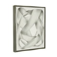 thumbnail image 4 of Stupell Industries Intertwining Abstract Shape Abstract Painting Gray Floater Framed Canvas Art Print Wall Art, 25 x 31, 4 of 10