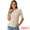 Camel, variant on DARING DIVA Women's Crew Neck Top Ruched Half Sleeve Blouse XS Black