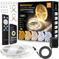 thumbnail image 1 of Tira de luces LED Wefomey de 100 pies, regulables, 2700 K-6500 K con control remoto, 1 of 9