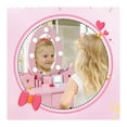 thumbnail image 5 of Luku Kids Vanity Set with Mirror,Kids Vanity Table and Chair Set Girls' Makeup Dressing Table with Lights & Wood Makeup Playset for Age 4-9 Years, 5 of 6