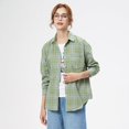 thumbnail image 2 of Brand Casual Women's Flannel Plaid Shirt 2023 Autumn New Boutique Ladies Loose Blouse and Tops Female Long Sleeve Shirts Clothes, 2 of 5