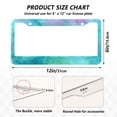 thumbnail image 7 of Aluminum License Plate Frame 2 Pack Car Exterior Accessory Car Tag Holder for Front Rear Plates Cars Decor Pastel Blue Dandelions, 7 of 7