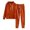 Brick Red, variant on Valora Women Fashion Outfit Women Solid Color Hooded Sweatshirt And Pant Tracksuit Sport Suit For Comfortable Casual Set Full Zip Hoodie With Matching Joggers Everyday Wear Army