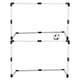 thumbnail image 5 of 2 piezas/juego de portería de fútbol portátil para niños, para deportes de interior y exterior, juego de red de fútbol, portería de fútbol blanca, 5 of 14