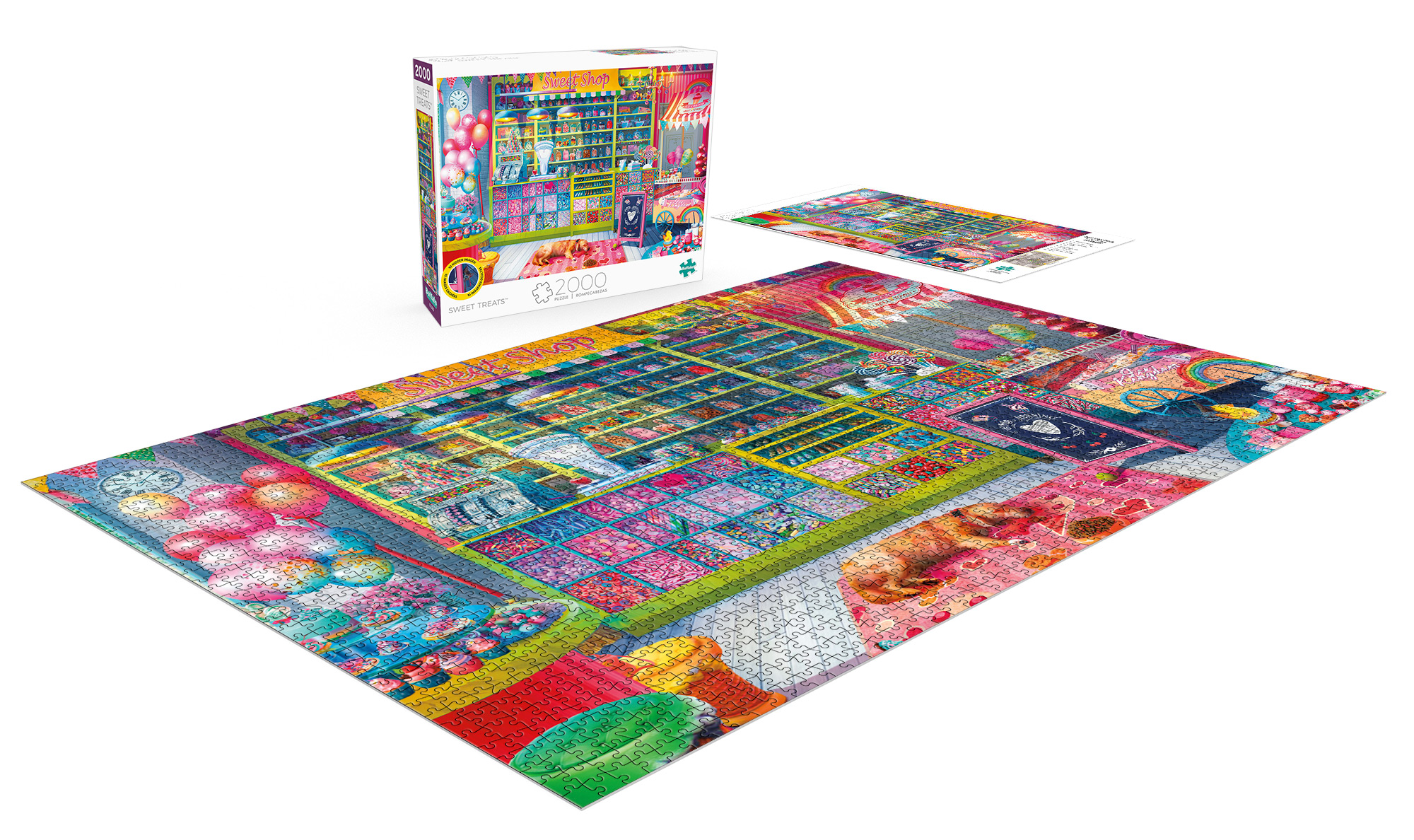 Buffalo Games Playful Art Sweet Treats 2000-Piece 38.5 x 26.5-Inch Interlocking Jigsaw Puzzle for Adults Ages 14+