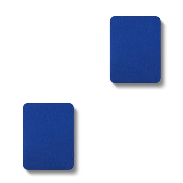 Billuyoard Parches para planchar, sin planchar, adornos para el codo de la rodilla, accesorios de costura autoadhesivos de estilo Simple para Azul real 2Conjunto