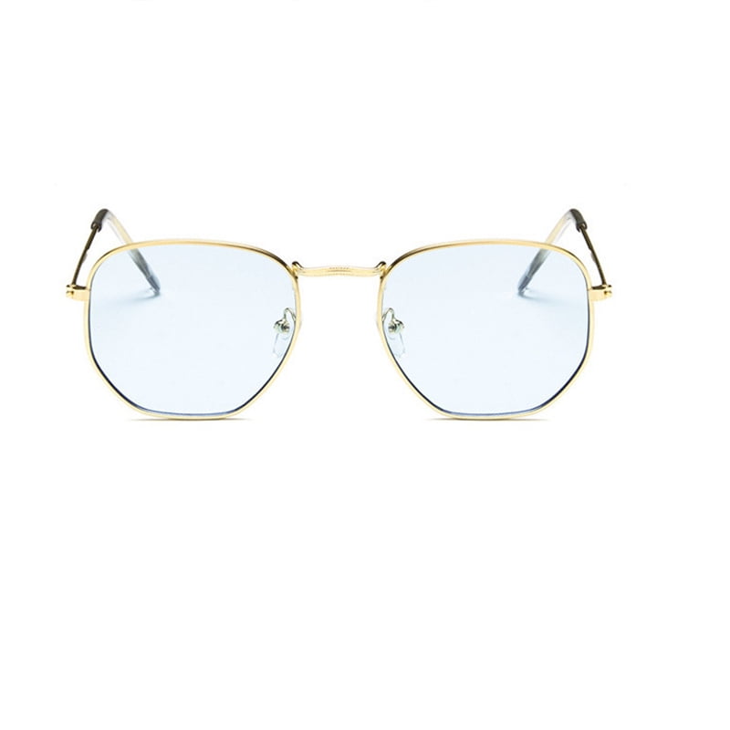 Hexagon Sunglasses Men Brand Designer Small Square Sunglases  display picture 1