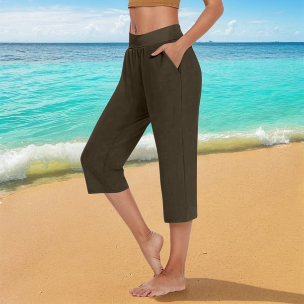 MKLEKYY Leggins push up mujer Pantalones tres cuartos casuales cómodos para uso diario para verano Opciones de fácil cuidado y estilo para atuendos versátiles