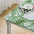 thumbnail image 5 of Acheng Rabbit Leaves Square Tablecloth Outdoor Fitted 100% Polyester Fiber 46*46, 5 of 8