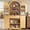 Natural, variant on Virans 71" Arched Pantry Cabinet,6-Tier Large Storage Cabinet with 2 Doors,Adjustable Shelves & Drawer for Living Room,Dining Room,Kitchen,Natural