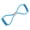 Blue, variant on mdesiwst Figure 8 Resistance Band with Handles for Workout Arm Back Shoulder Training Elastic Rope Yoga Gym Fitness Pulling Rope for Men Women