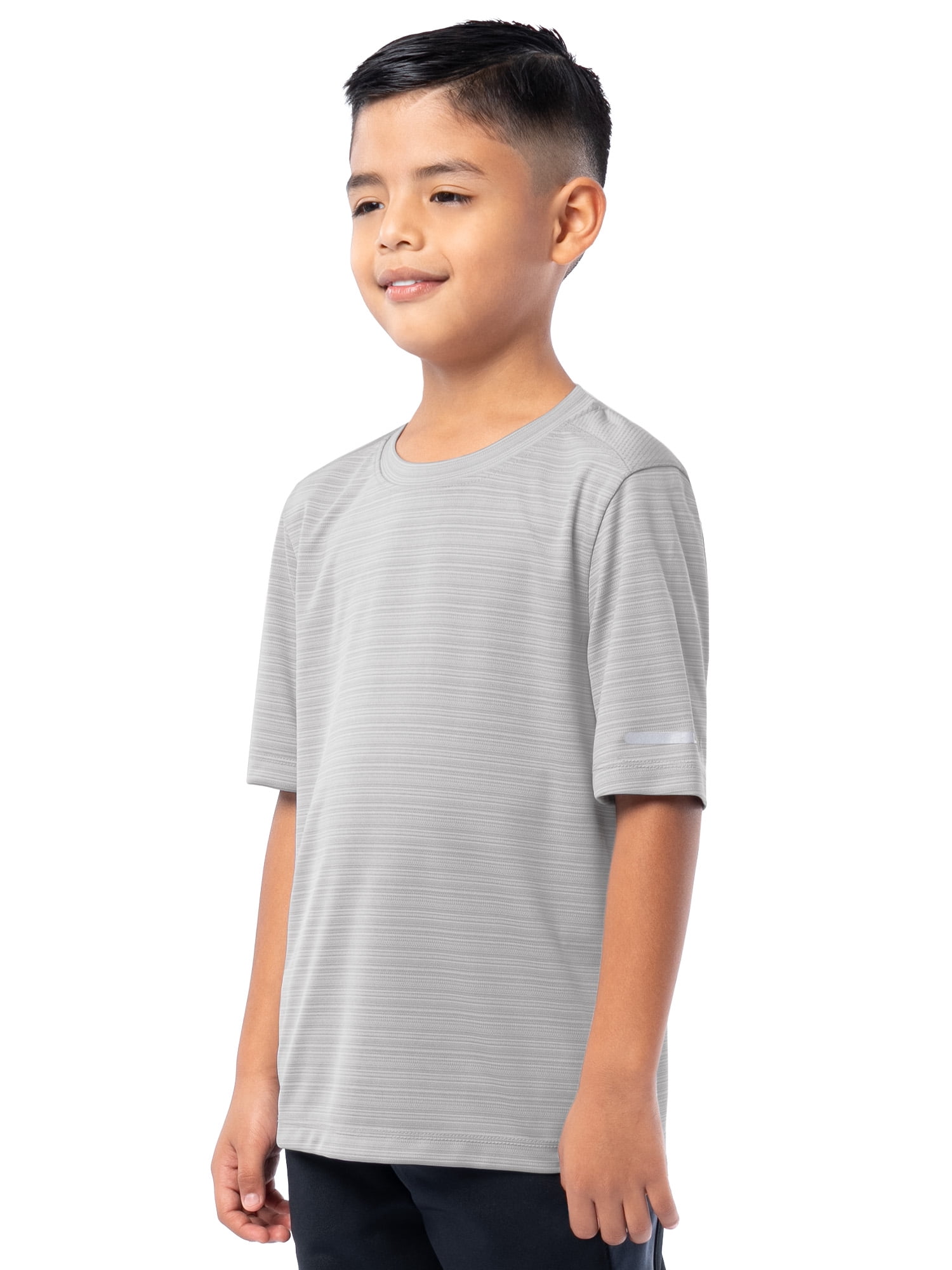 Athletic Works Boys Short Sleeve Core Performance T-Shirt, Sizes 4-18 & Husky