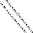 thumbnail image 5 of 4mm/6mm/8mm/10mm/12mm stainless steel chain Cuban chain/Cuban/figaro/Byzantine chain necklace men's stainless steel necklace, 40.64cm - 66.04cm, 5 of 5