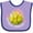 Lavender and Purple, variant on Inktastic Softball Princess- Tiara Girls Baby Bib