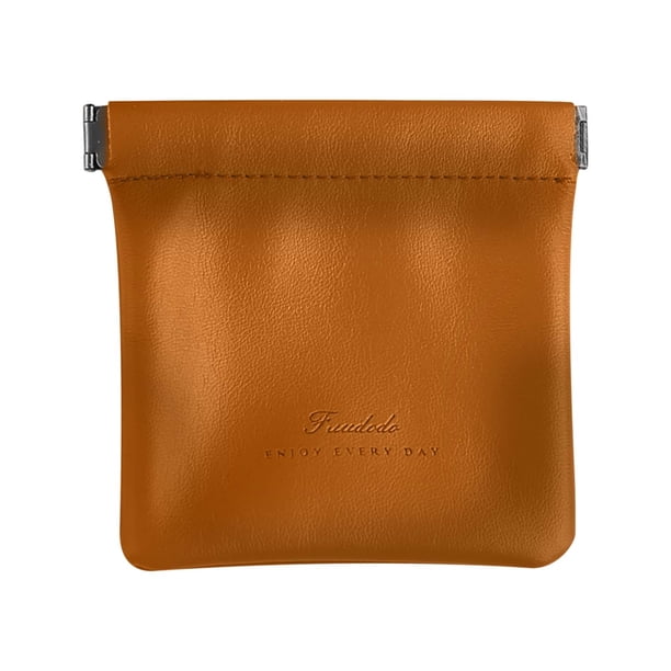 Neceser compacto de cierre automático para maquillaje, monedero pequeño para mujer, porta pintalabios, organizador de cables de datos, tela, ideal para viajes.,Wsvlmg