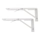 thumbnail image 1 of Soporte de Estante Plegable, Soporte de Estantería Flotante 34 cm/13.39 Pulgadas de Óxido resistente a Los Rasguiones 2pcs para Bote para RV, 1 of 7