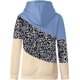 thumbnail image 4 of Sudadera con capucha para mujer, estilo informal, con cuello vuelto, manga larga, con bloques de color, suéteres, tops de otoño, 4 of 5