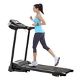 thumbnail image 1 of The Power Wear 1.5HP Electric Folding Treadmill Motorized Running Jogging Machine with Audio Speakers and Manual Incline Large 4-Layer Running Belt, 1 of 8