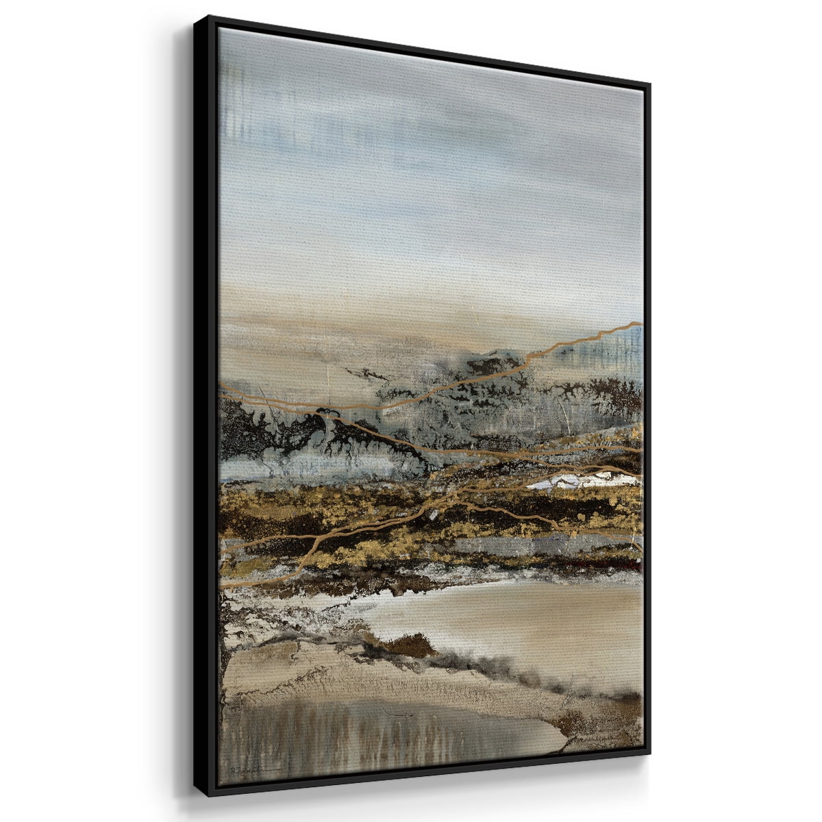 Annual Journey Framed Premium Gallery Wrapped Canvas - Ready to Hang - 27 x 41 - Black Floating Frame