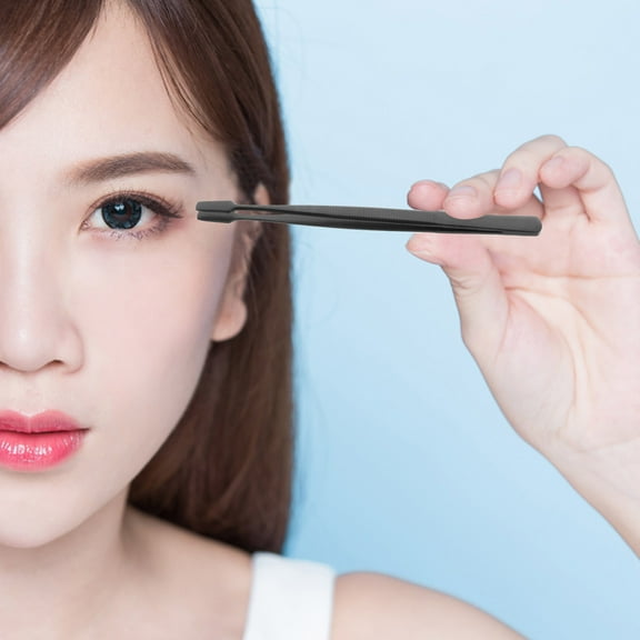 Masteelf 4 pcs Stainless Steel Lash Tweezers Metal Eyelash Extension Tweezers Eyelash Tweezers Tool