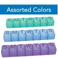 thumbnail image 2 of Carex 7-Day Plastic Pill Organizer, Medicine Storage Box, Portable, 1 Count, 2 of 3