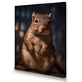 thumbnail image 2 of DESIGN ART Designart "Brown Squirrel" Animals Squirrel Canvas Art Print 16 in. wide x 32 in. high, 2 of 5