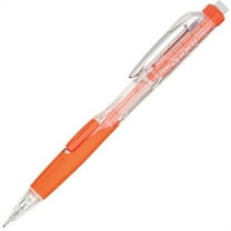 Pentel Twist-Erase Click Mechanical Pencil - #2, HB Pencil Grade - 0.9 mm Lead Size - Orange, Transparent Barrel - 1 Each