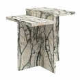thumbnail image 3 of CosmoLiving by Cosmopolitan Brielle Accent Table, White Faux Marble, 3 of 8