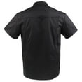 thumbnail image 1 of tredstone Manteau de Chef à Double Boutonnage Manches Courtes pour Hommes et Femmes Uniforme de Cuisinier de Restaurant 3TG Noir Manches Courtes, 1 of 8