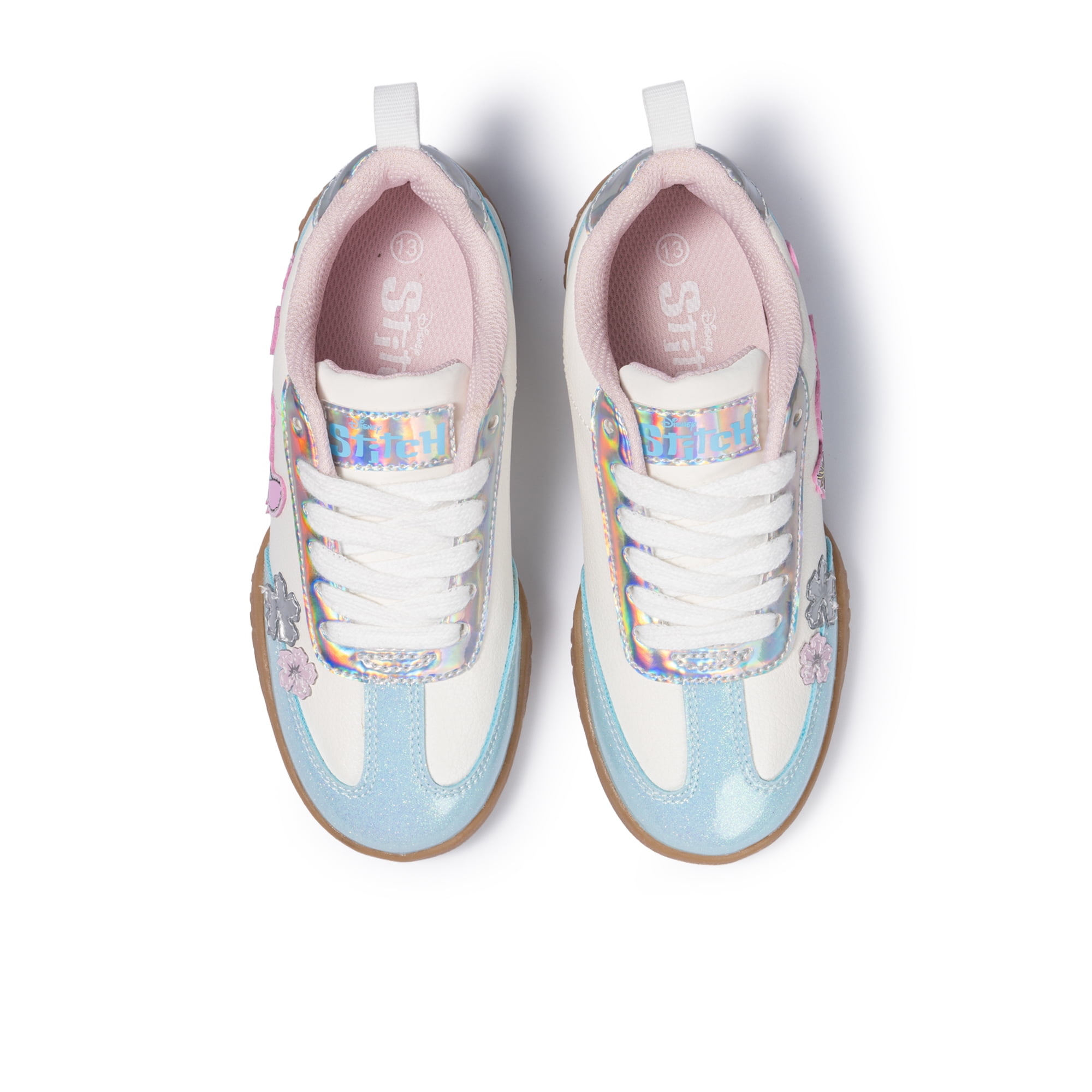 Stitch Toddler and Little Girls Lace Up Sneaker