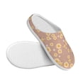 thumbnail image 3 of Daiia Cute Bee Print Women’s Fuzzy Slippers Memory Foam Lightweight House Shoes Cozy Loafer Flannel House Shoes-44/45, 3 of 7
