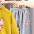 thumbnail image 5 of TOWED22 Toddler Baby Girl Boy Outfits Clothing Set 2pcs Long Sleeve Graphic Print T Shirt and Joggers Pants Fall Winter Clothes Casual(Yellow,3-4 Y), 5 of 5