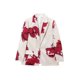 thumbnail image 2 of TRAF-Conjunto de dos piezas con estampado elegante para mujer, traje de Blazer y pantalones de pierna ancha, chándal clásico de oficina, 2024, 2 of 5