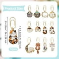 thumbnail image 2 of 12Pcs Cat Theme Paperclips 1.5~2.3 Inch Metal Paper Clip with Alloy Enamel Cat with Moon Pendant Paperclip Bookmark for Paper Document Note Sorting and Organizing - 12 Styles, 2 of 6