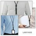 thumbnail image 2 of Badge Holder Lanyard Hanging Rope Neck Hanging Lanyard Reusable Lanyard ID Card Badge Lanyard, 2 of 4