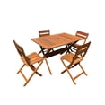 thumbnail image 1 of Comedor Dory Mesa Plegable de Madera con 4 Sillas uso Exterior Merkatari, 1 of 4